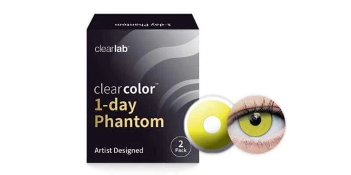 Clearcolor 1-Day Phantom Zombie Yellow -Pearle Opticiens ClearColor Phantom ZombieYellow 1