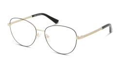 Unoffic UNOF0282 BD00 53/16 -Pearle Opticiens original png 8719154806896 angle 03 unofficial unof0282 eyewear black gold